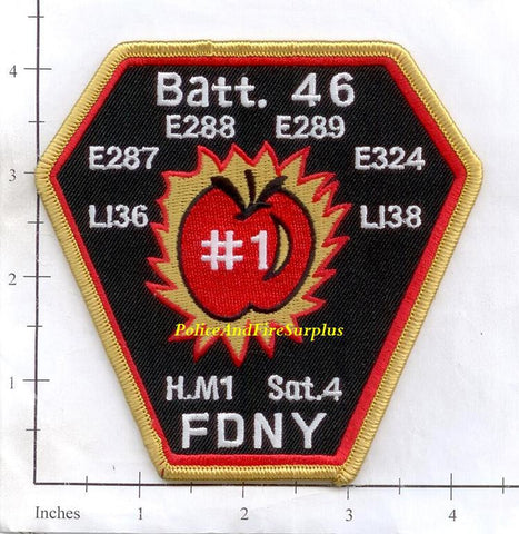 New York City Battalion 46 Fire Patch v3