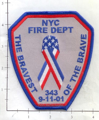 New York City - New York City Bravest of the Brave Fire Dept Patch v3
