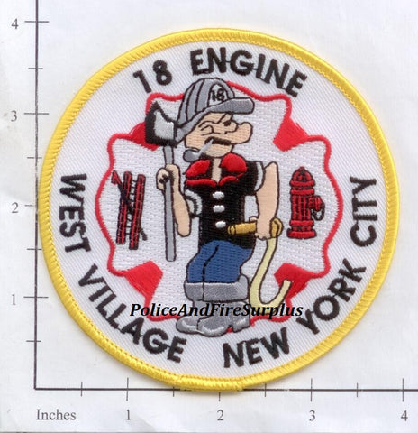 New York City Engine  18 Fire Patch v14 Popeye