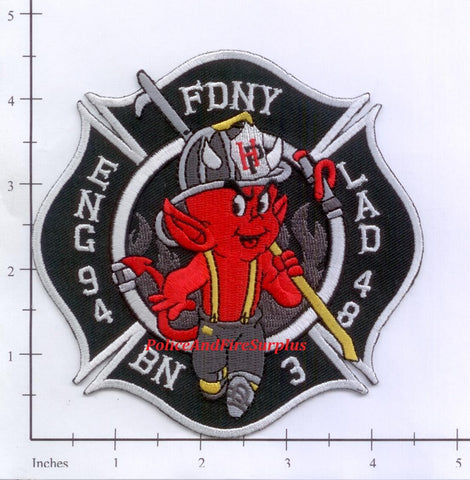 New York City Engine  94 Ladder 48 Battalion 3 Fire Patch v6