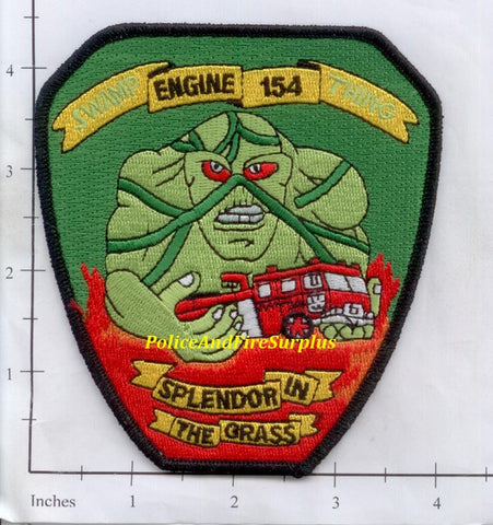 New York City Engine 154 Fire Patch v17 Swamp Thing