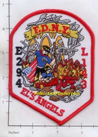 New York City Engine 294 Ladder 143 Fire Dept Patch v7