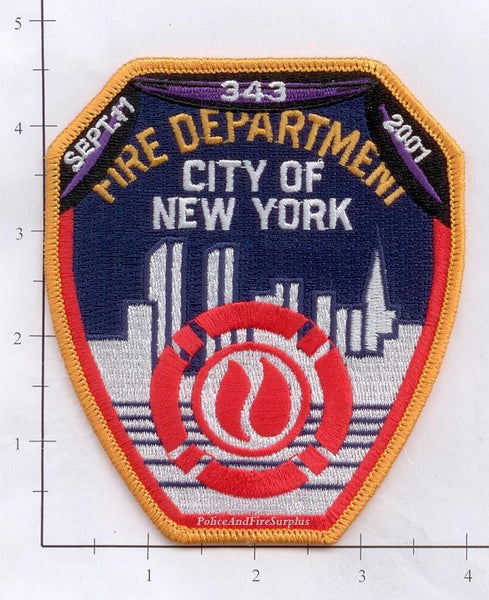 New York City Fire Dept Shoulder Patch with Bunting – Police And Fire ...