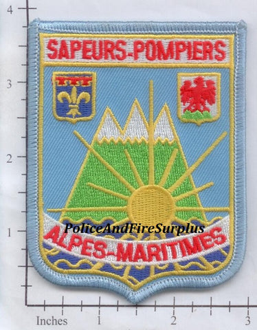 France - Alpes Maritimes Sapeurs Pompiers Fire Dept Patch v1 Velcro