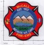 Idaho - McCall Fire EMS Patch