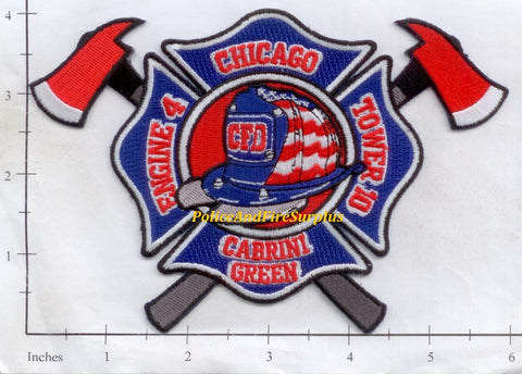 Illinois - Chicago Engine   4 Truck 10 Fire Dept Patch