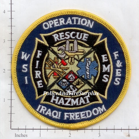 Iraq - Operation Iraqi Freedom Crash Fire Rescue Patch v2