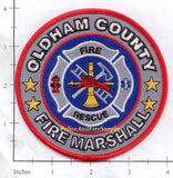 Kentucky - Oldham County Fire Marshall Fire Dept Patch
