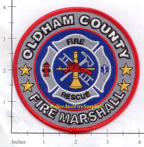 Kentucky - Oldham County Fire Marshall Fire Dept Patch