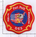 Louisiana - Fort Polk DES Fire Rescue Fire Dept Patch
