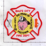 Maryland - Baltimore City Engine 55 Truck 23 Fire Dept Patch