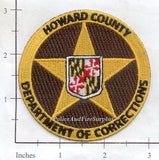 Maryland - Howard County Corrections Police Dept Patch