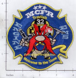 Maryland - Montgomery County Company 32 Fire Dept Patch