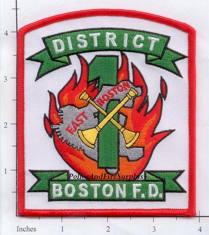 Massachusetts - Boston District  1 Fire Dept Patch v2