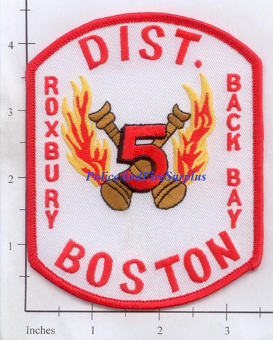 Massachusetts - Boston District  5 Fire Dept Patch