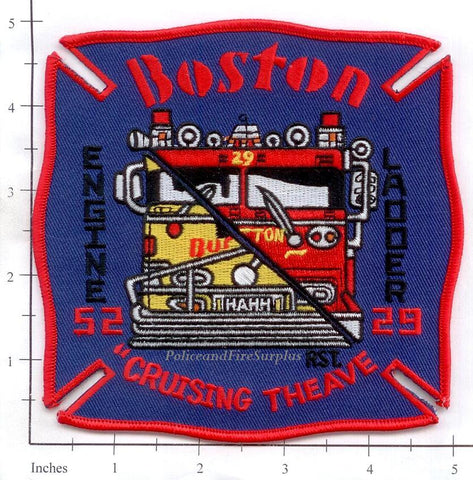 Massachusetts - Boston Engine 52 Ladder 29 Fire Dept Patch v1