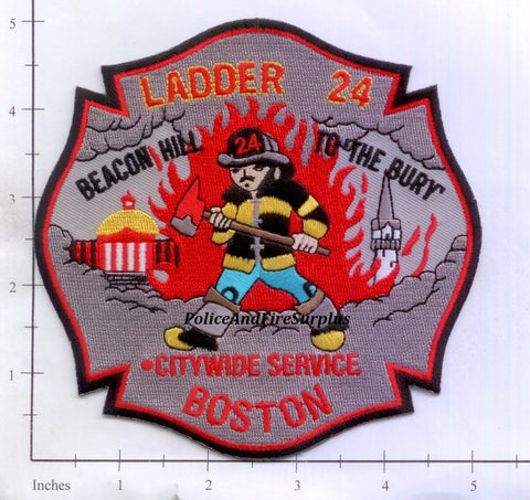 Massachusetts - Boston Ladder 24 Fire Dept Patch v1