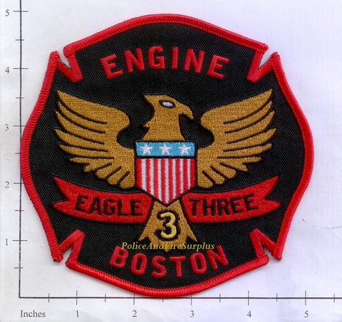 Massachusetts - Boston Engine  3 Fire Dept Patch v1