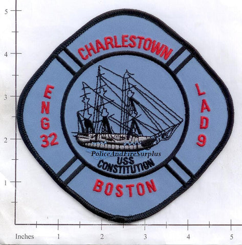Massachusetts - Boston Engine 32 Ladder 9 Fire Dept Patch v1