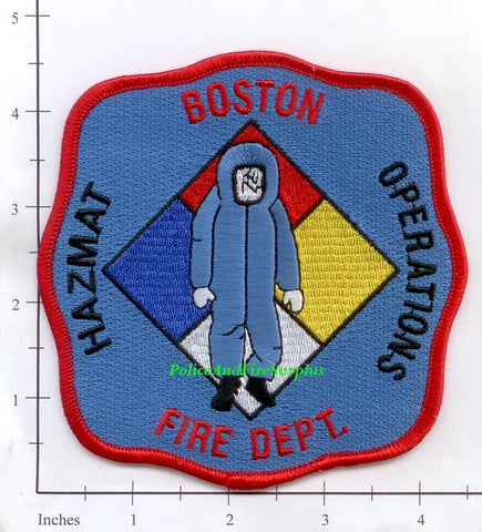 Massachusetts - Boston Haz Mat Operations Fire Dept Patch v1