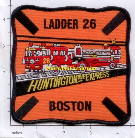 Massachusetts - Boston Ladder 26 Fire Dept Patch v3