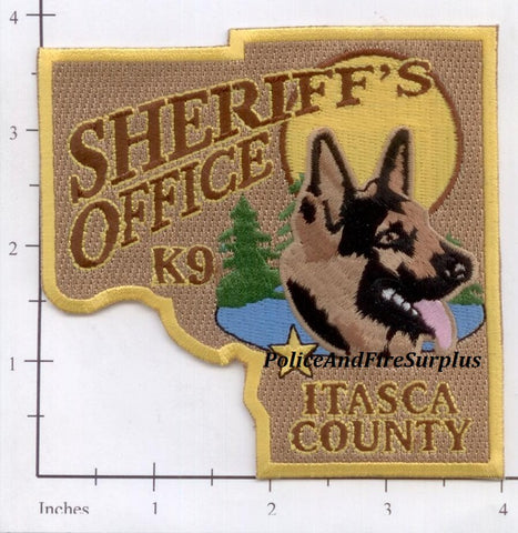 Minnesota - Itasca County Sheriff's Office K-9 Police Dept Patch