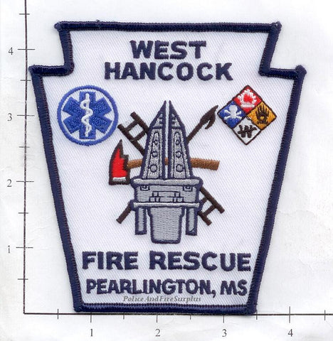 Mississippi - Pearlington  - West Hancock Fire Rescue Fire Dept Patch