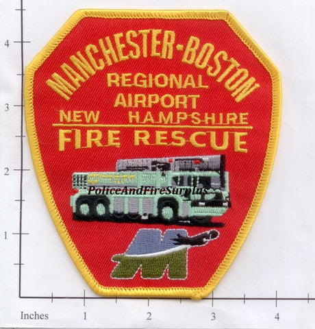 New Hampshire - Manchester Boston Regional Airport Fire Rescue Dept Patch