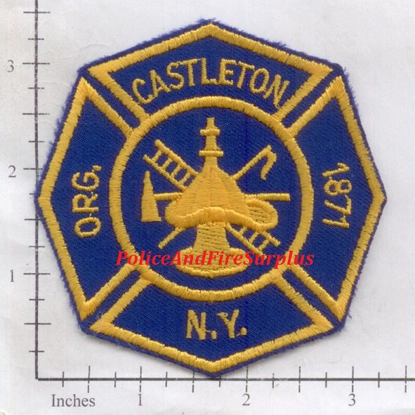New York - Castleton Fire Dept Patch – Police And Fire Surplus