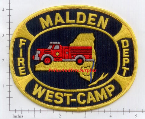 New York  - Malden West Camp Fire Dept Patch