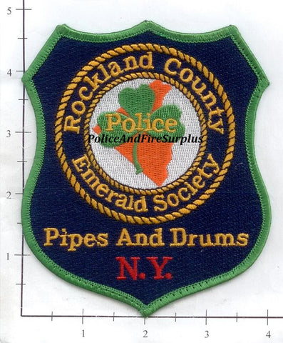 New York - Rockland County Police Dept Emerald Society Pipes and Drums Patch
