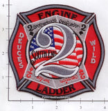 North Carolina - Charlotte Engine  2 Ladder 2 Fire Dept Patch