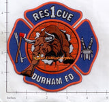 North Carolina - Durham Rescue 1 Fire Dept Patch