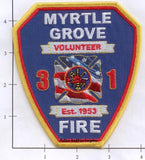 North Carolina - Myrtle Grove Volunteer Fire Dept Patch