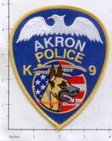 Ohio - Akron K-9 Police Dept Patch