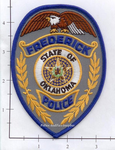 Oklahoma - Frederick Police Dept Patch