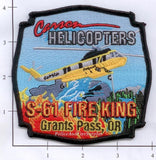Oregon - Grants Pass - Carson Helicopters S-61 Fire King Fire Dept Patch