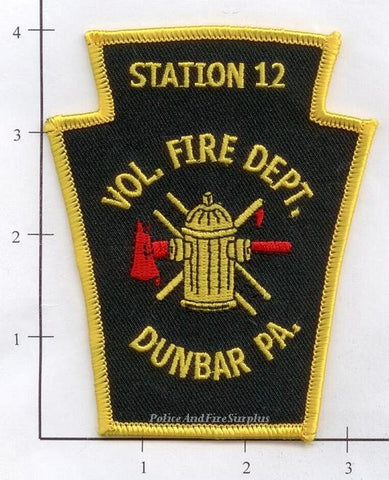 Pennsylvania - Dunbar Station 12 Volunteer Fire Dept Patch