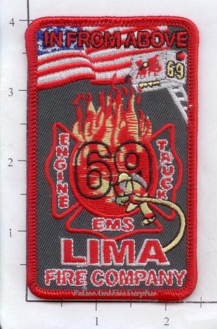 Pennsylvania - Lima Fire Dept Engine 69 Ladder 69 Fire Dept Patch