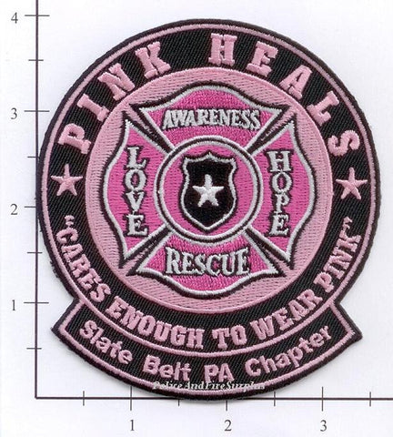 Pennsylvania - Slate Belt Pink Heals Fire Dept Patch