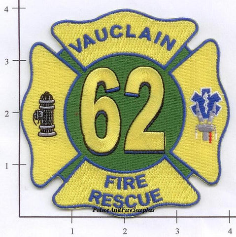 Pennsylvania - Vauclain Fire Rescue 62 Fire Dept Patch
