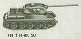 Roskopf  151 - T-34 Tank 85 mm Gun - Russia - 1:100 Scale