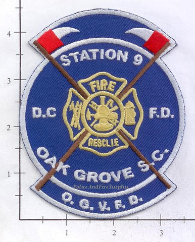 South Carolina - Oak Grove Station 9 Fire Dept Patch