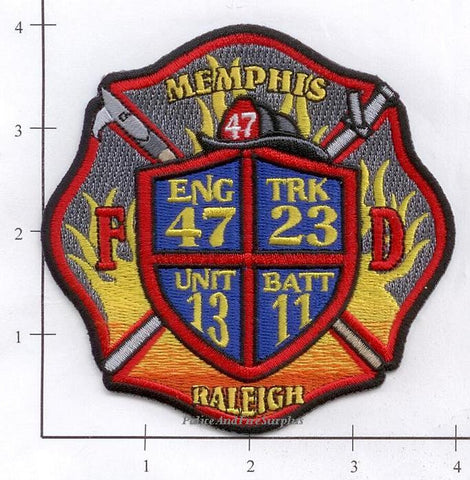 Tennessee - Memphis Engine 47 Truck 23 Battalion 11 Unit 13 Fire Dept Patch