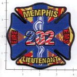 Tennessee - Memphis Lieutenant 202 Fire Dept Patch