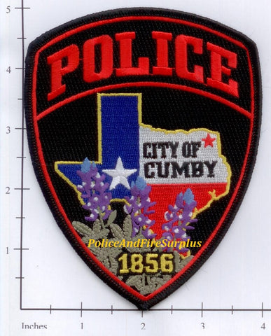 Texas - Cumby Police Dept Patch