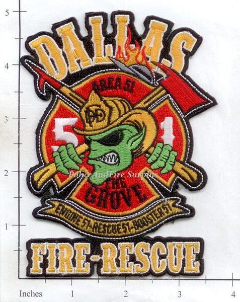 Texas - Dallas Station 51 Fire Dept Patch v1 – Police And Fire Surplus