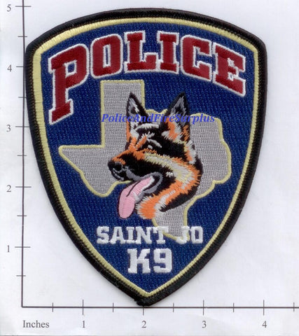 Texas - Saint Jo Police Dept K-9 Patch