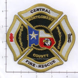 Texas - Montgomery County Central Fire Rescue Fire Dept Patch v1
