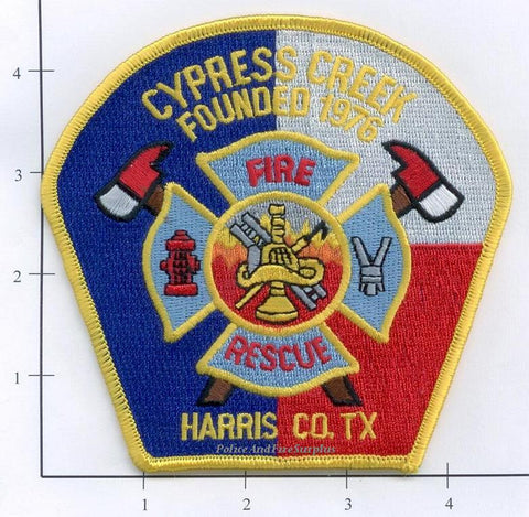 Texas - Cypress Creek Fire Rescue Patch v1 - Harris County